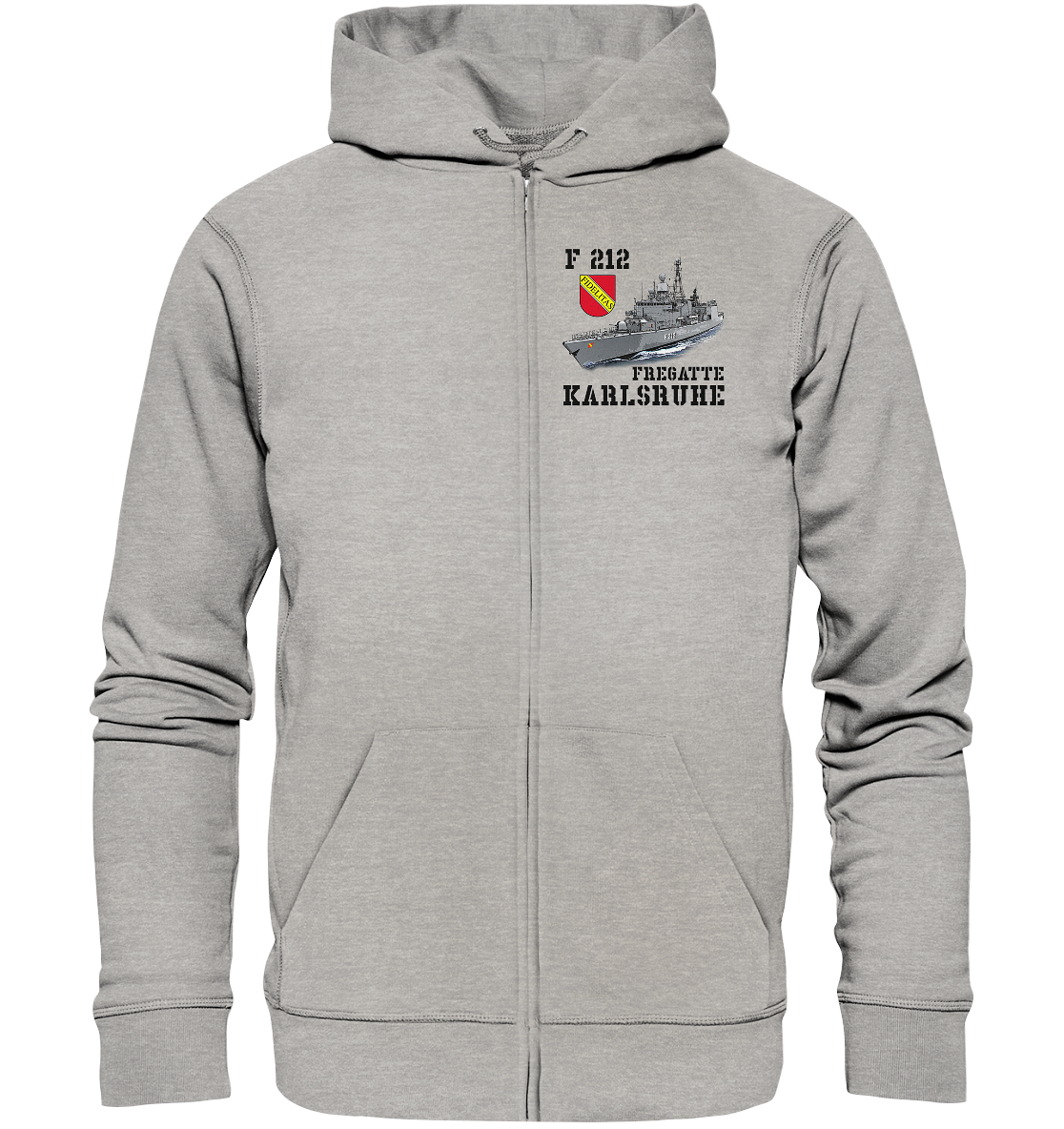 F212 Fregatte KARLSRUHE - Organic Kapuzenjacke