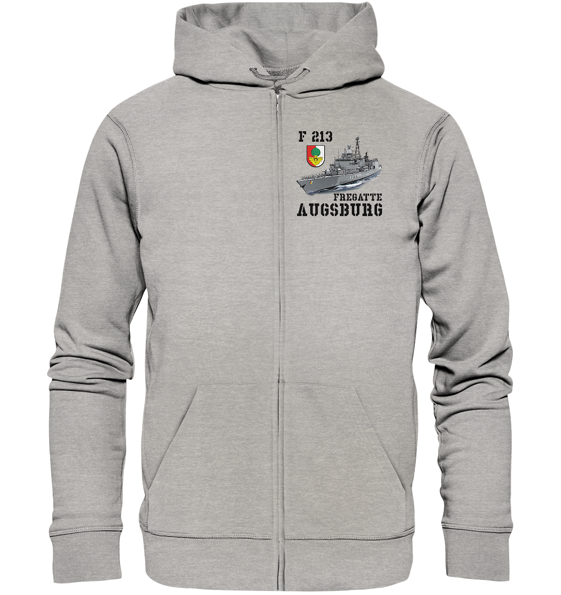 F213 Fregatte AUGSBURG - Organic Kapuzenjacke