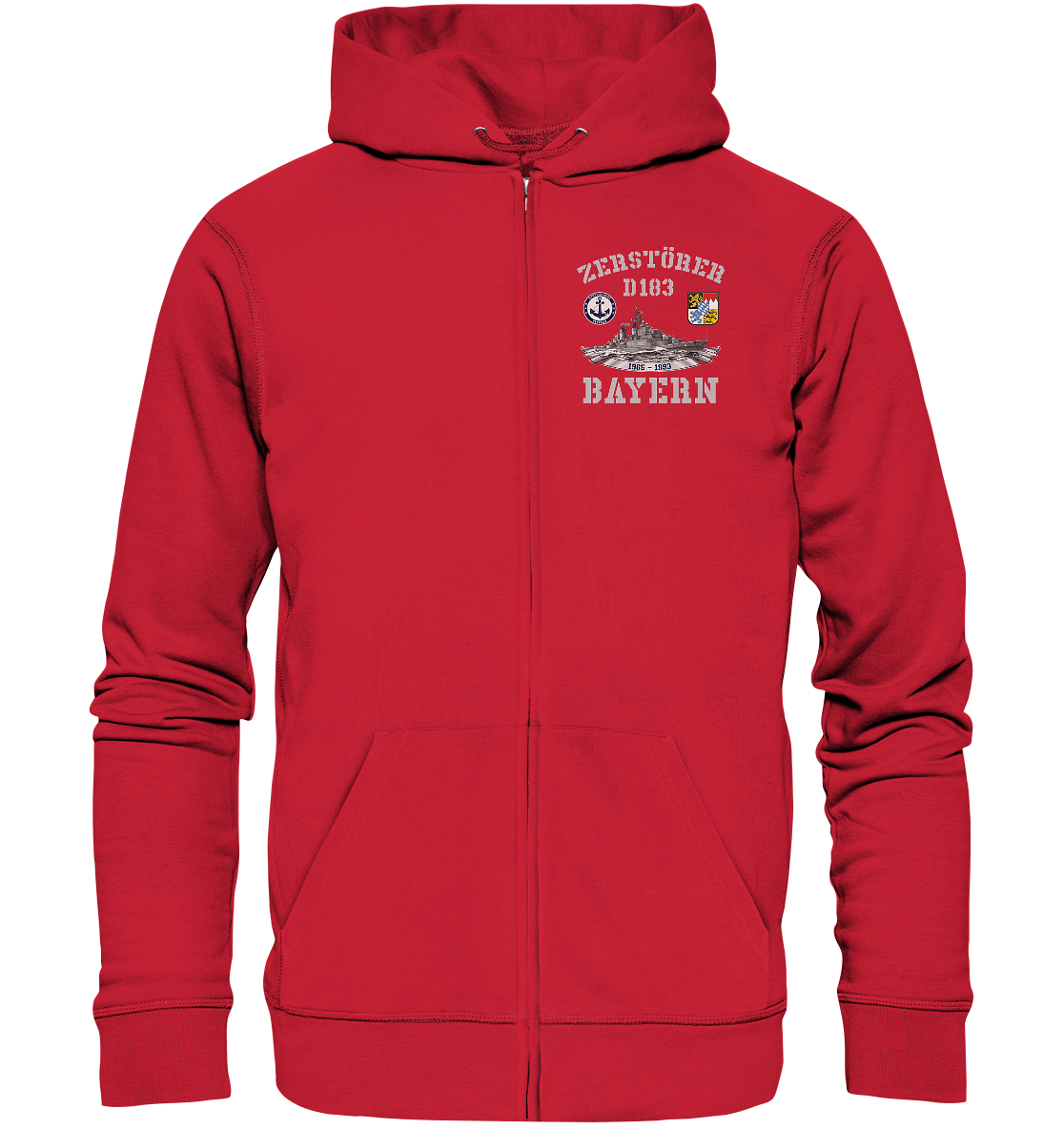 Zerstörer D183 BAYERN Bundesmarine Veteran - Organic Kapuzenjacke
