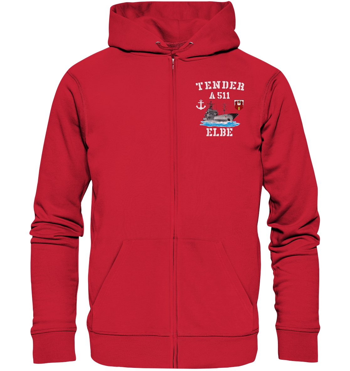 Tender A511 ELBE Anker - Organic Kapuzenjacke