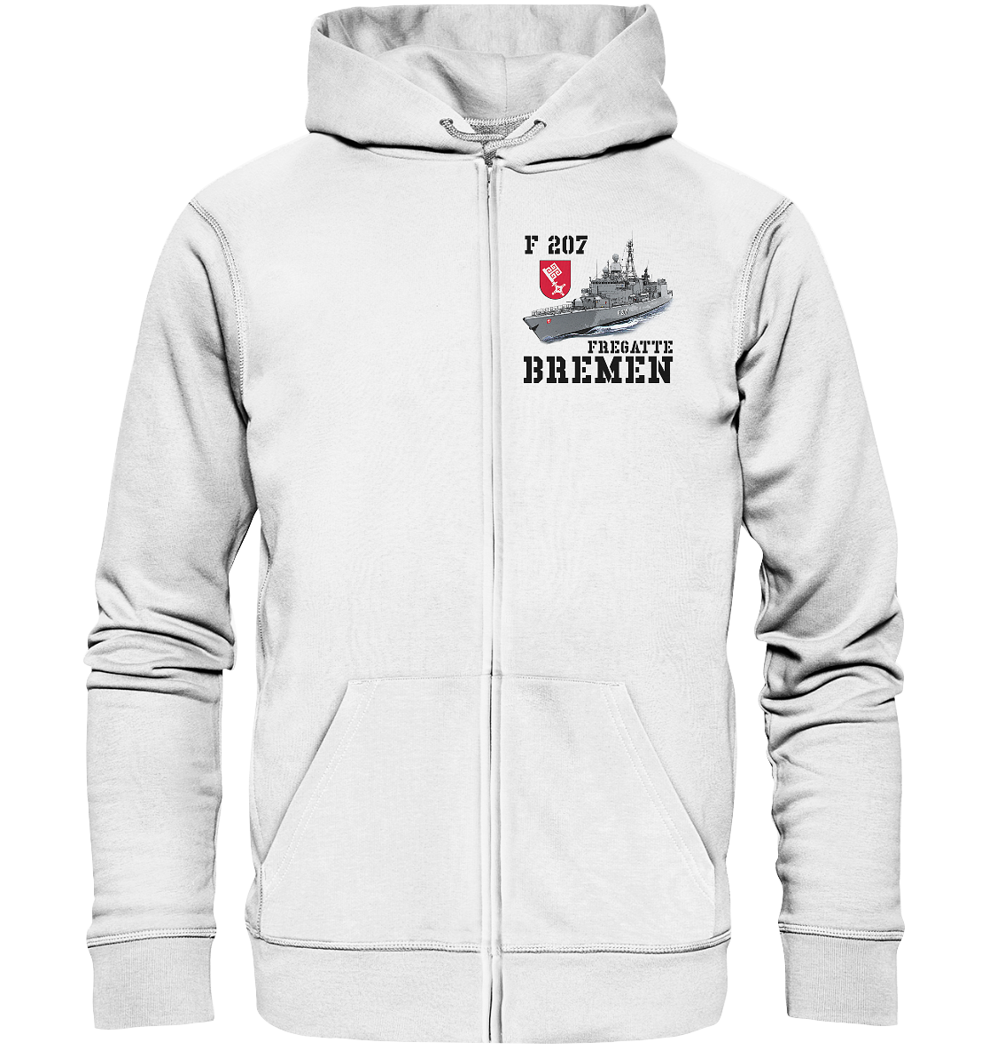 F207 Fregatte BREMEN - Organic Kapuzenjacke