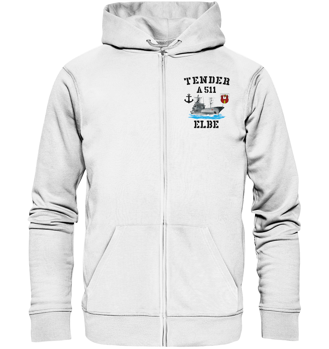 Tender A511 ELBE Anker - Organic Kapuzenjacke