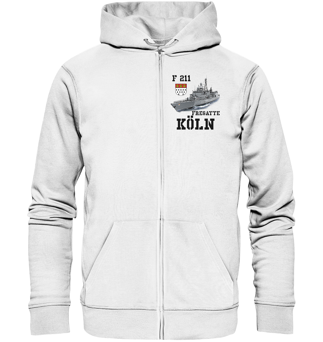 F211 Fregatte KÖLN - Organic Kapuzenjacke