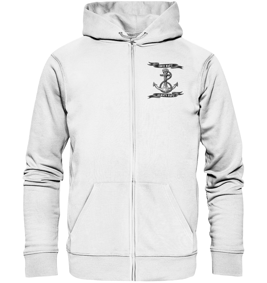 ANKER once Navy - always Navy - Organic Kapuzenjacke