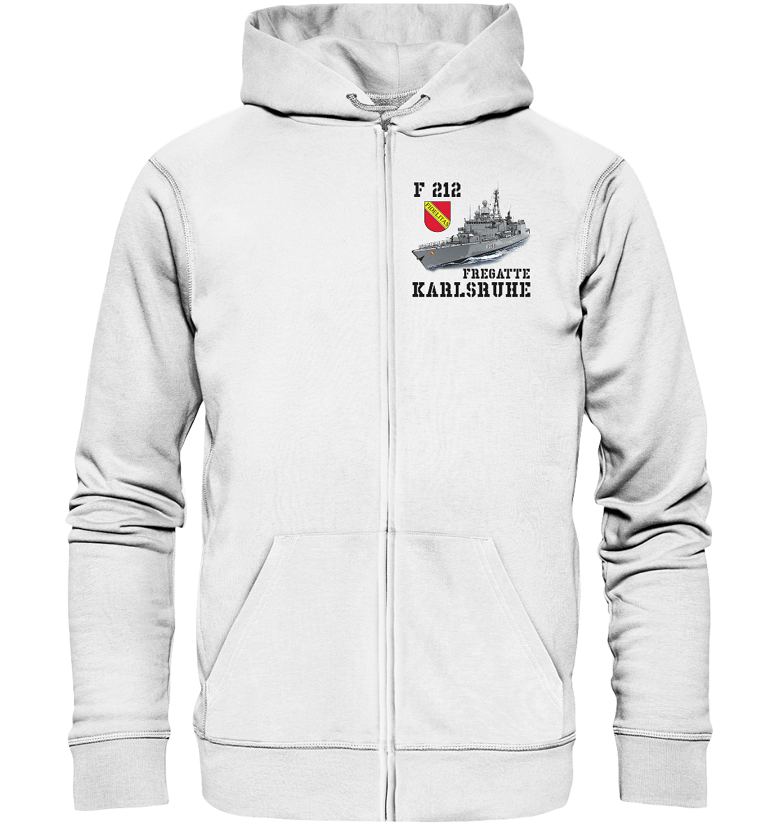 F212 Fregatte KARLSRUHE - Organic Kapuzenjacke