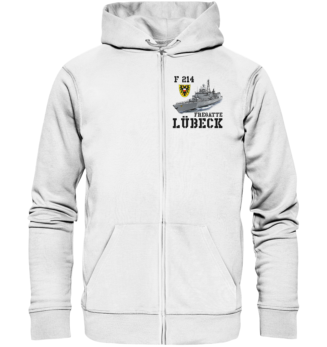 F214 Fregatte LÜBECK - Organic Kapuzenjacke