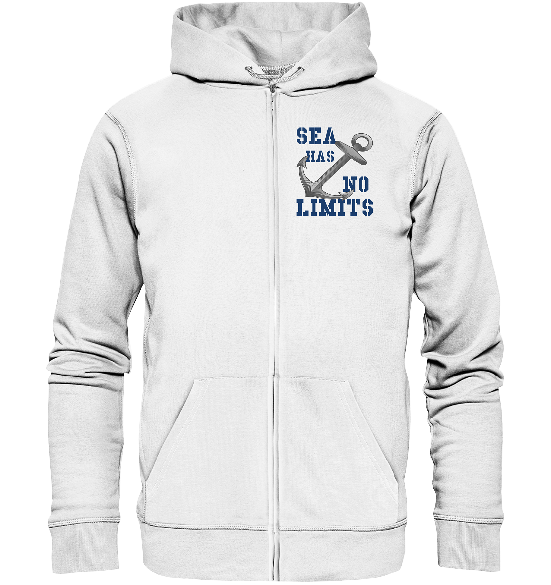 Sea has no limits - Organic Kapuzenjacke
