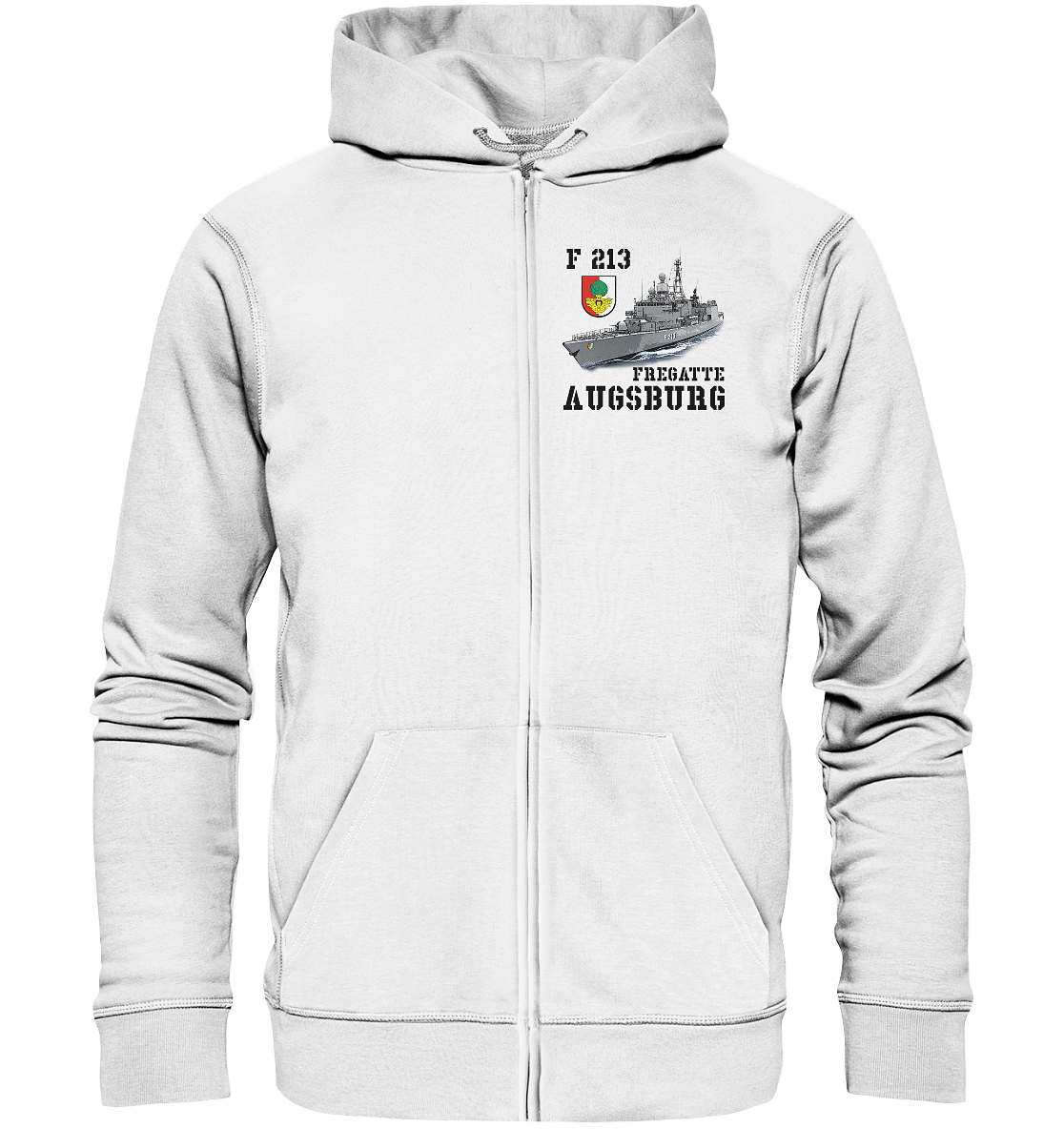 F213 Fregatte AUGSBURG - Organic Kapuzenjacke