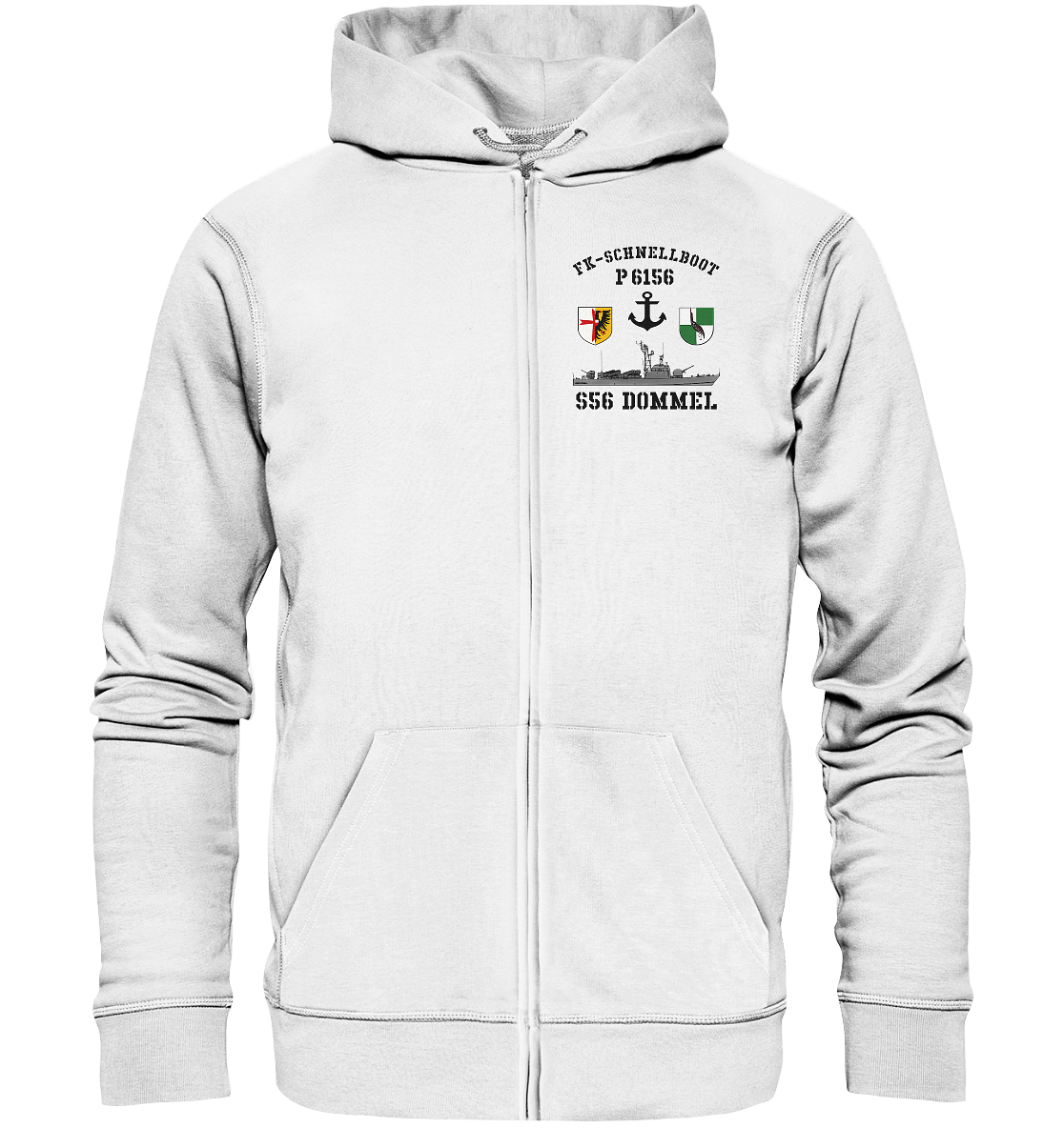 FK-Schnellboot P6156 DOMMEL Anker - Organic Kapuzenjacke