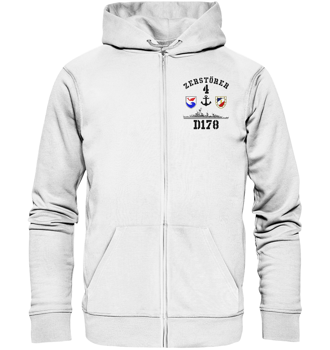 D178 ZERSTÖRER 4 Anker - Organic Kapuzenjacke