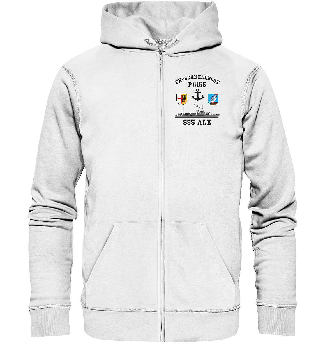 FK-Schnellboot P6155 ALK Anker - Organic Kapuzenjacke