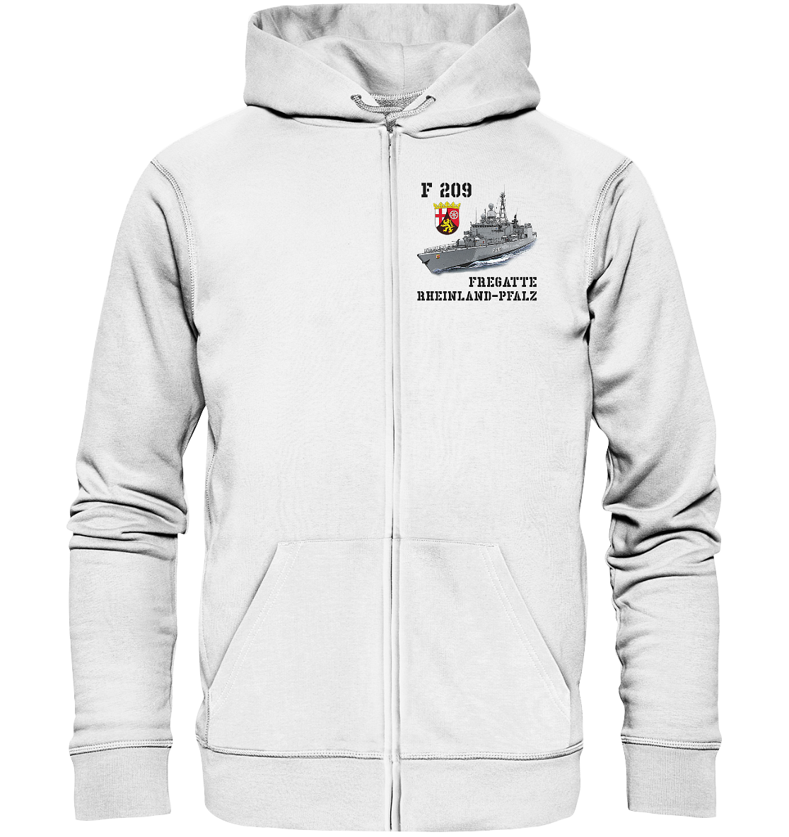 F209 Fregatte RHEINLAND-PFALZ - Organic Kapuzenjacke