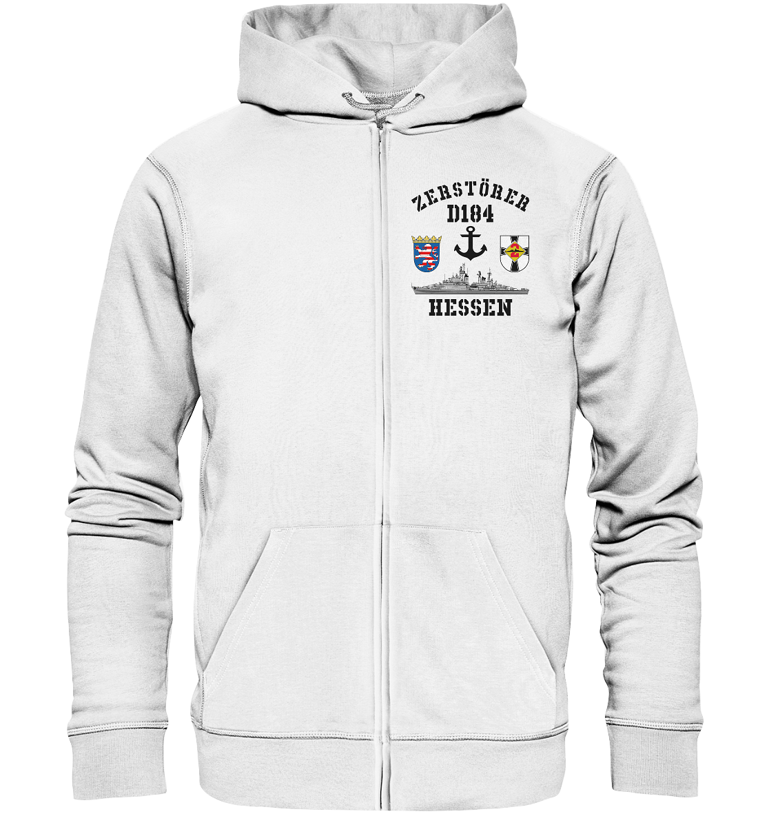 Zerstörer D184 HESSEN Anker - Organic Kapuzenjacke