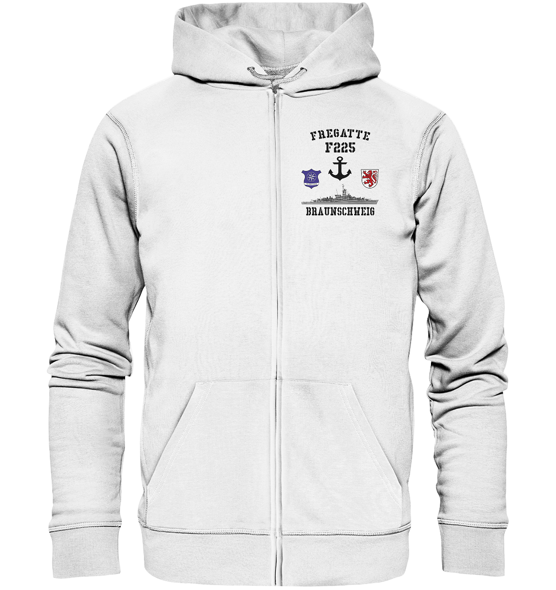 Fregatte F225 BRAUNSCHWEIG Anker - Organic Kapuzenjacke