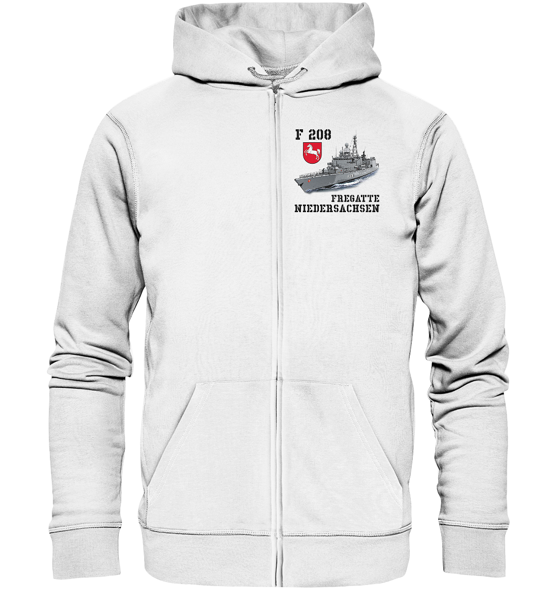 F208 Fregatte NIEDERSACHSEN - Organic Kapuzenjacke