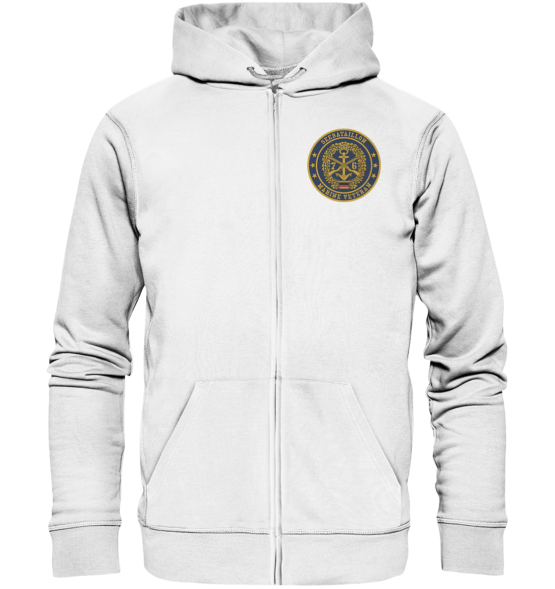 SEEBATAILLON 76er Marine Veteran Brustlogo - Organic Zipper