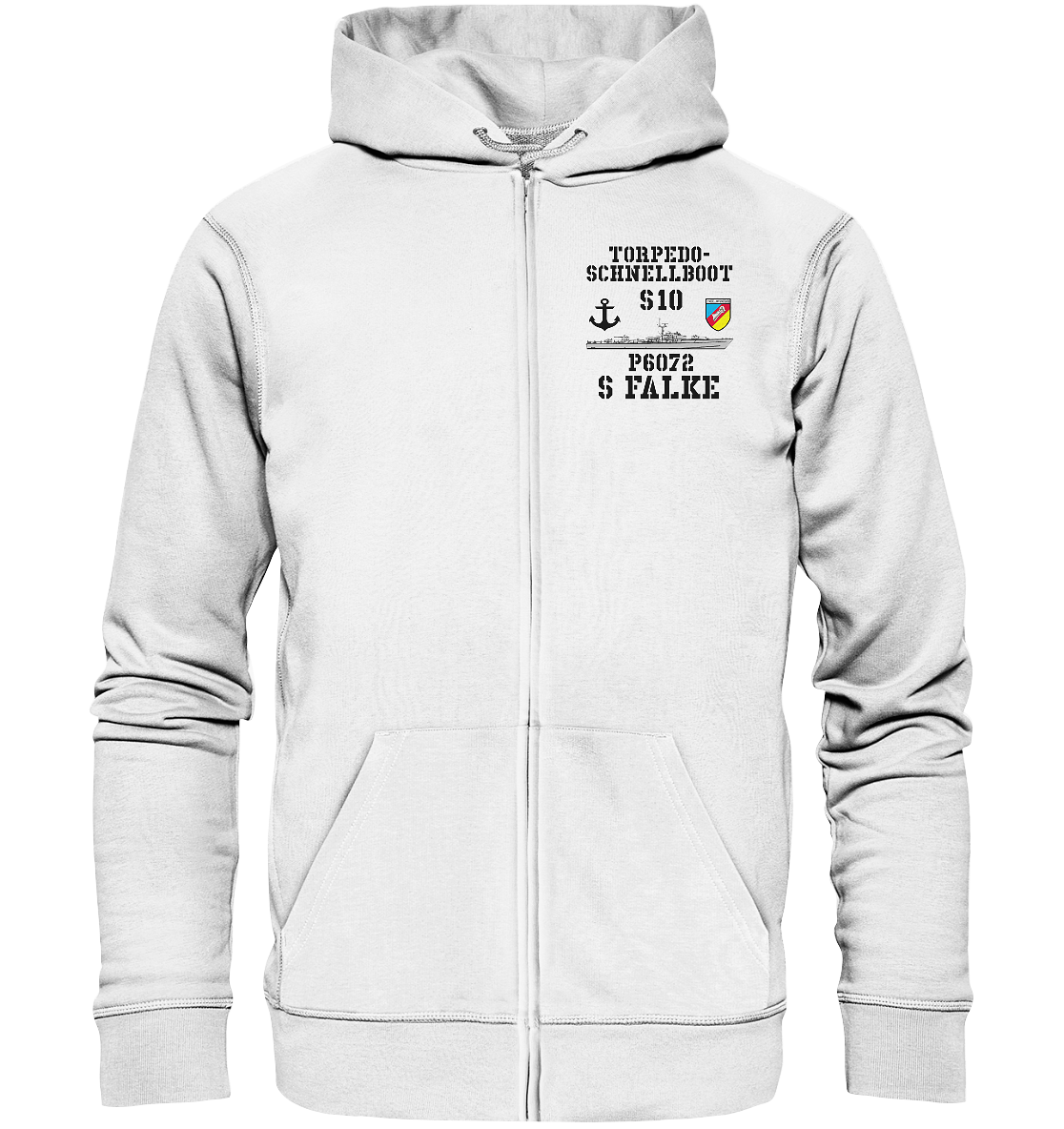 Torpedo-Schnellboot S10 P6072 FALKE Anker - Organic Kapuzenjacke