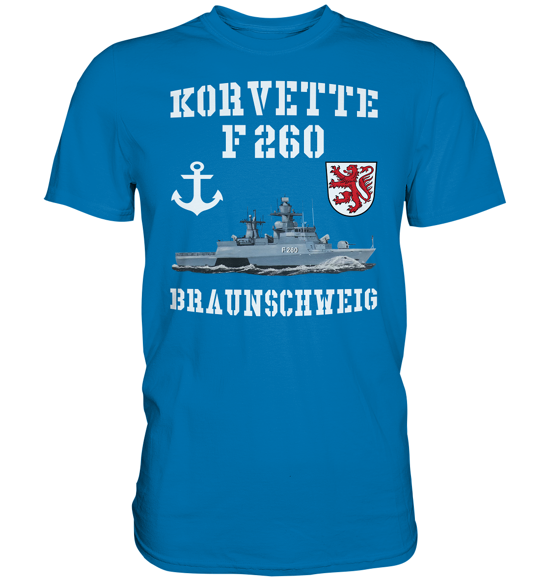 Korvette F260 BRAUNSCHWEIG Anker - Premium Shirt