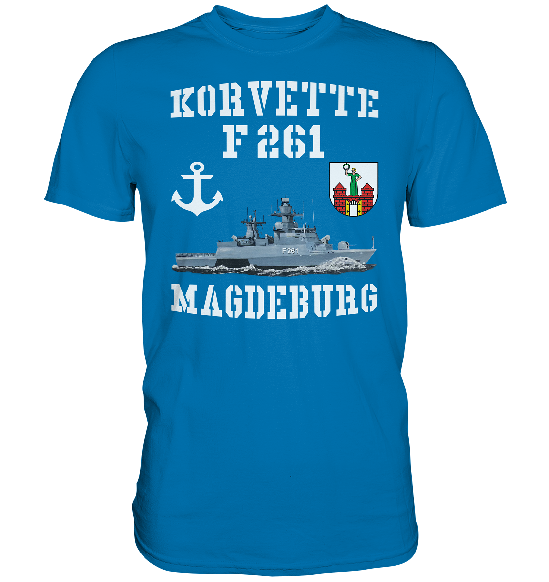 Korvette F261 MAGDEBURG Anker - Premium Shirt