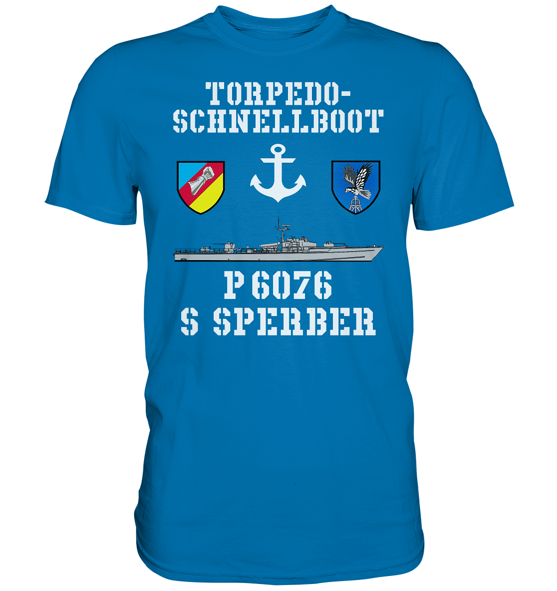 Torpedo-Schnellboot P6076 SPERBER Anker - Premium Shirt