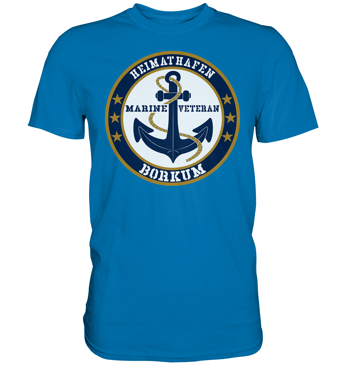 Heimathafen BORKUM Marine Veteran - Premium Shirt
