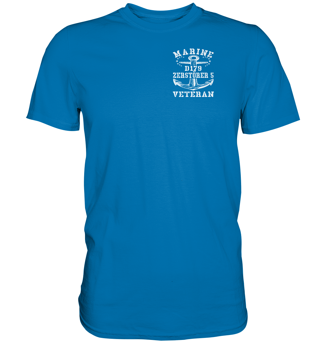 D179 ZERSTÖRER 5 Marine Veteran Brustlogo - Premium Shirt