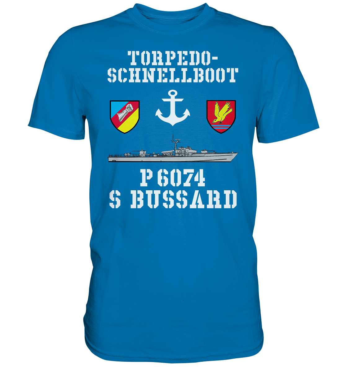 Torpedo-Schnellboot P6074 BUSSARD Anker - Premium Shirt