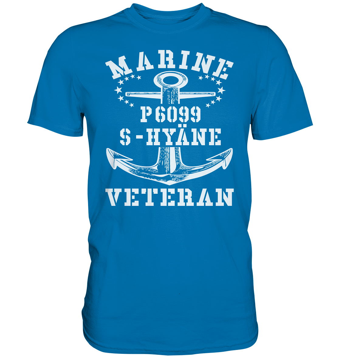P6099 S-HYÄNE Marine Veteran - Premium Shirt