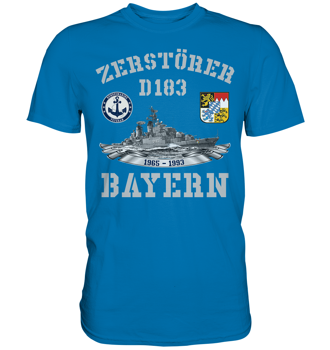Zerstörer D183 BAYERN Bundesmarine Veteran - Premium Shirt