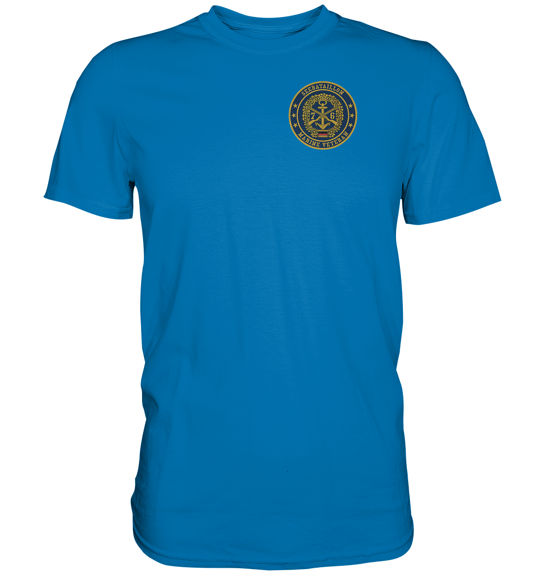 SEEBATAILLON 76er Marine Veteran Brustlogo - Premium Shirt