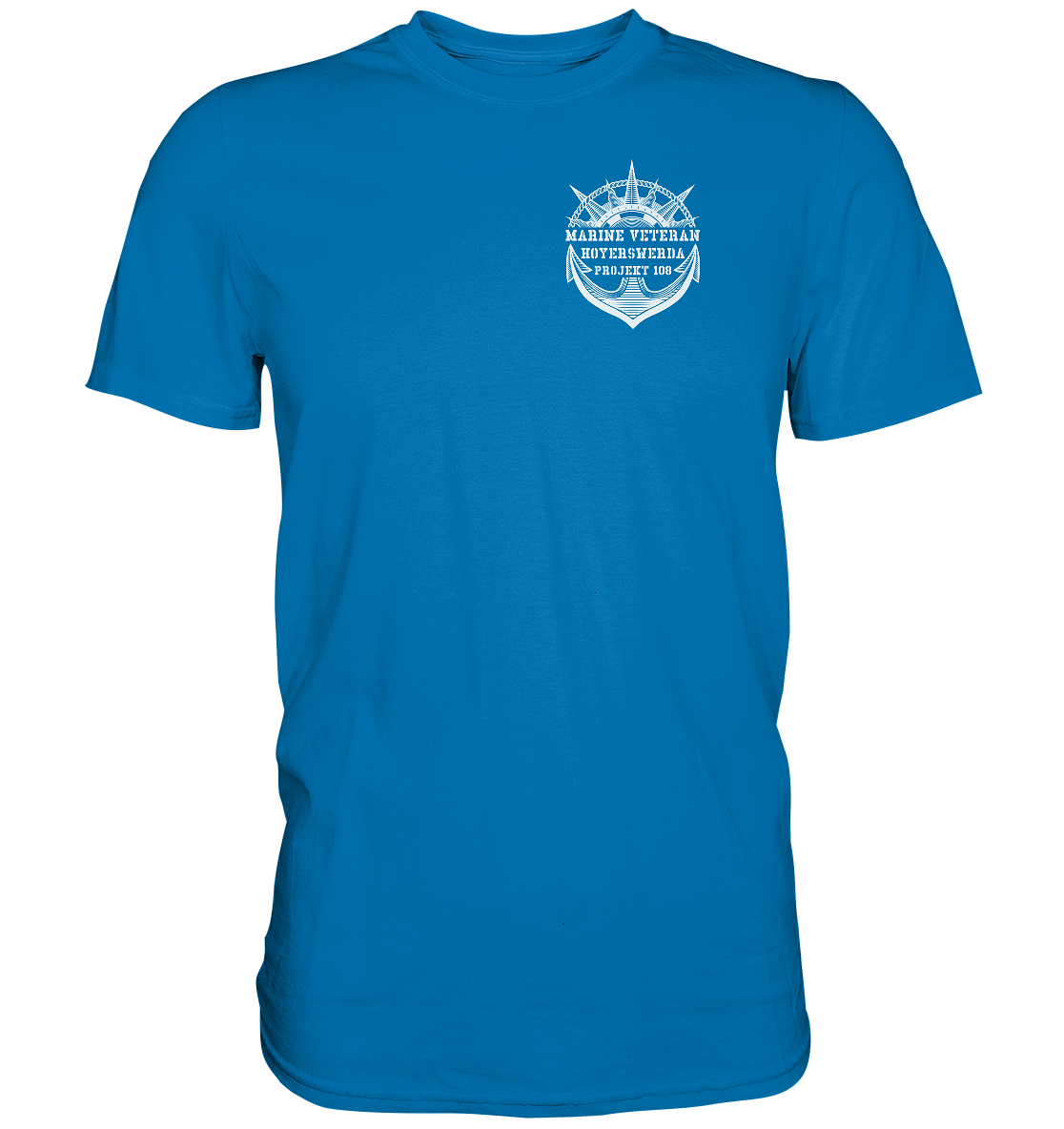 Projekt 108 HOYERSWERDA Marine Veteran Brustlogo - Premium Shirt