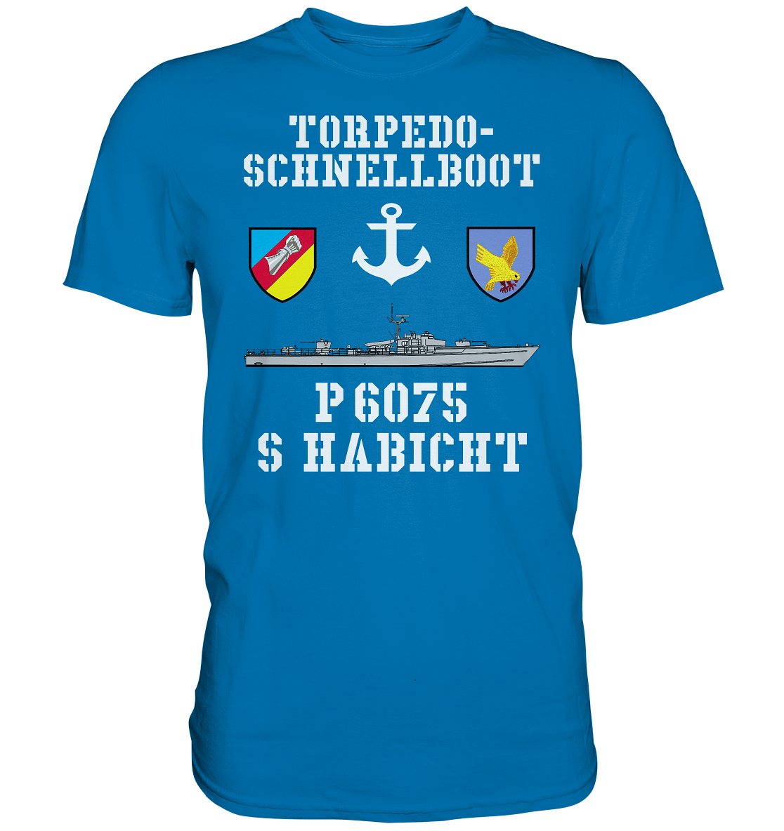 Torpedo-Schnellboot P6075 HABICHT Anker - Premium Shirt
