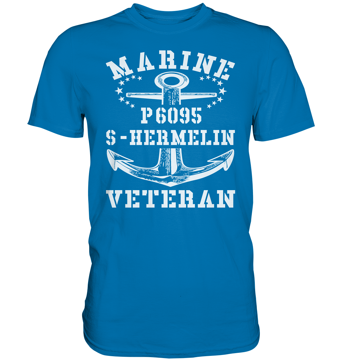 P6095 S-HERMELIN Marine Veteran - Premium Shirt