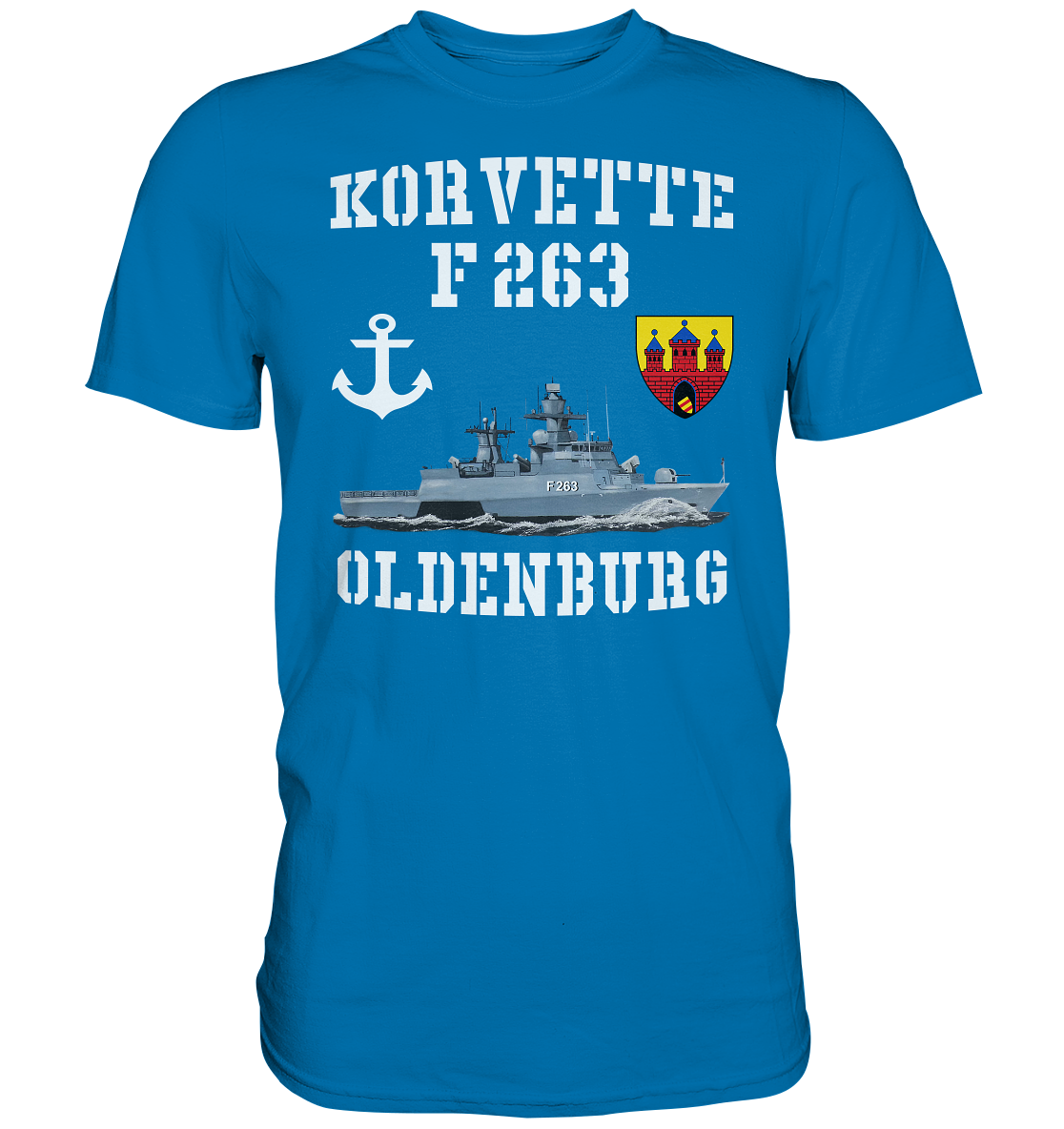Korvette F263 OLDENBURG Anker - Premium Shirt