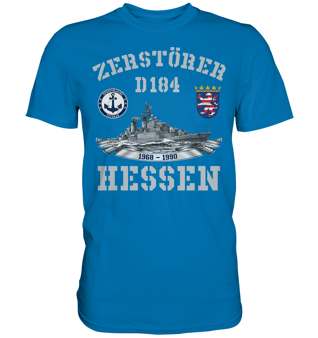 Zerstörer D184 HESSEN Bundesmarine Veteran - Premium Shirt