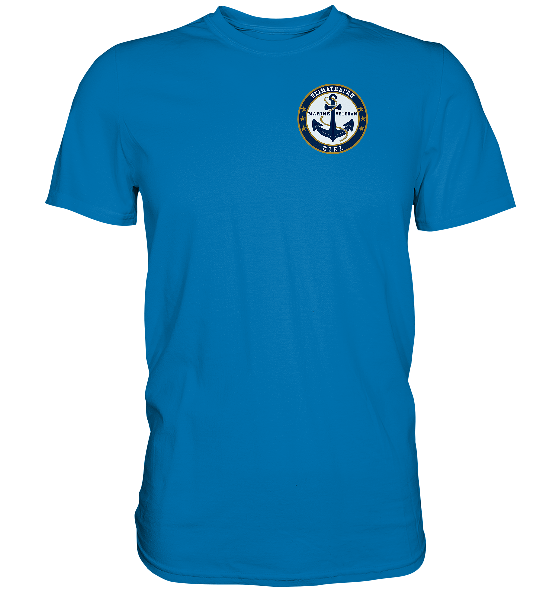 Marine Veteran Heimathafen KIEL Brustlogo - Premium Shirt