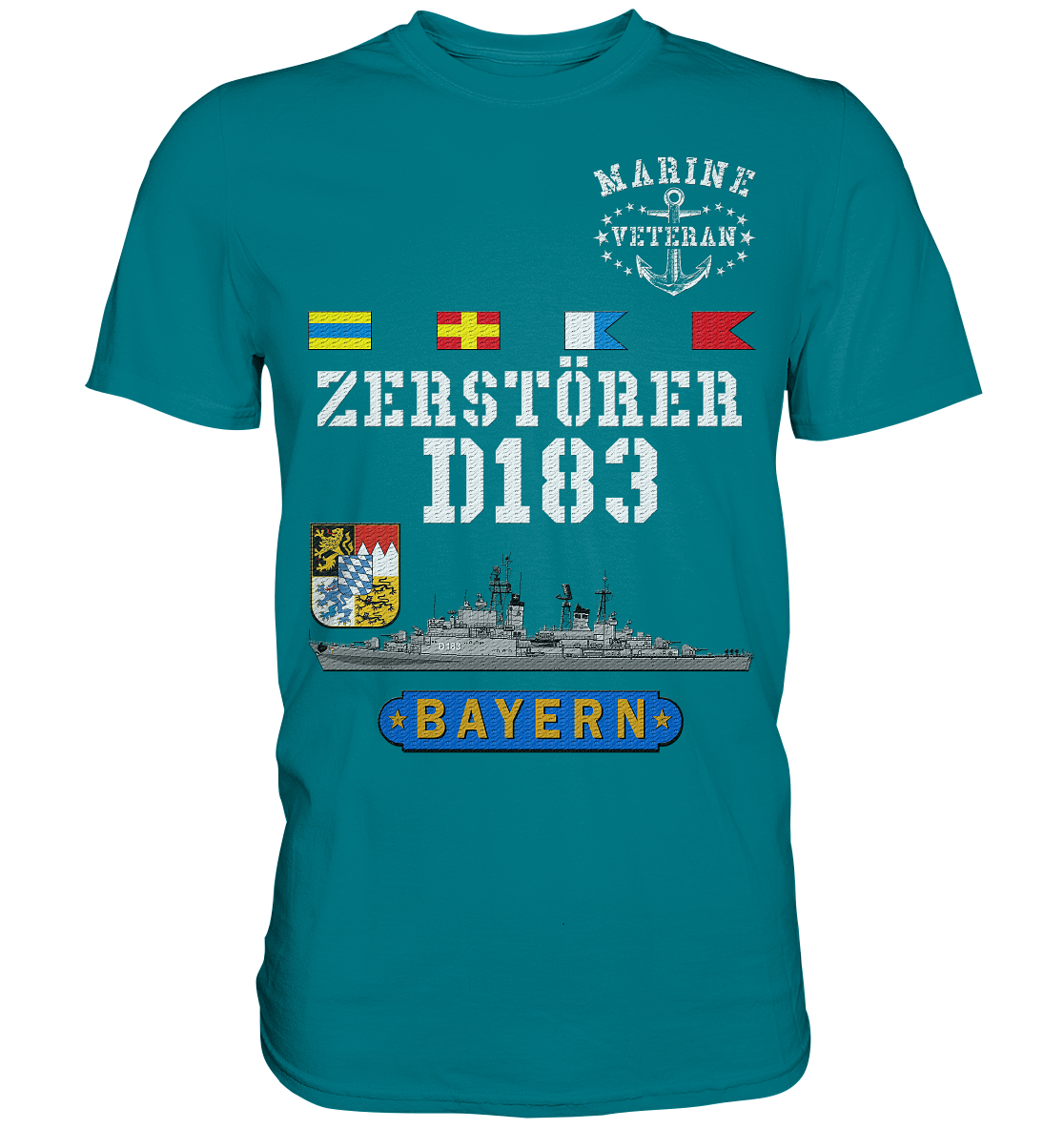 Zerstörer D183 BAYERN Marine Veteran - Premium Shirt