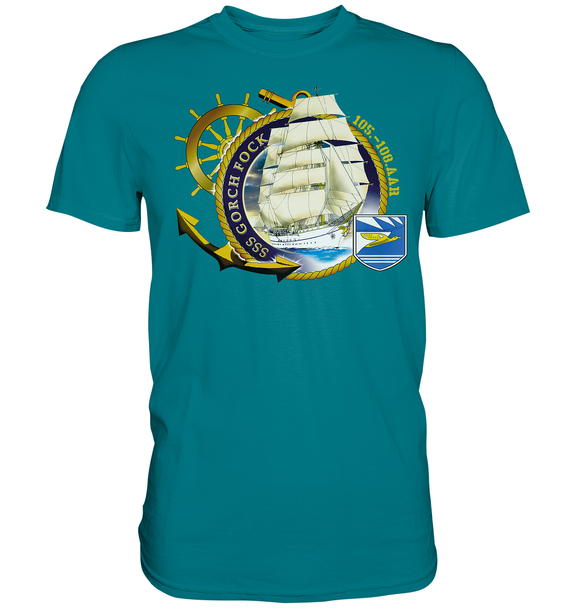 SSS GORCH FOCK 105.-108. AAR beidseitiger Druck - Premium Shirt