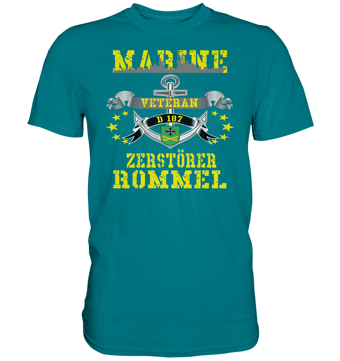 Zerstörer D187 ROMMEL Marine Veteran - Premium Shirt