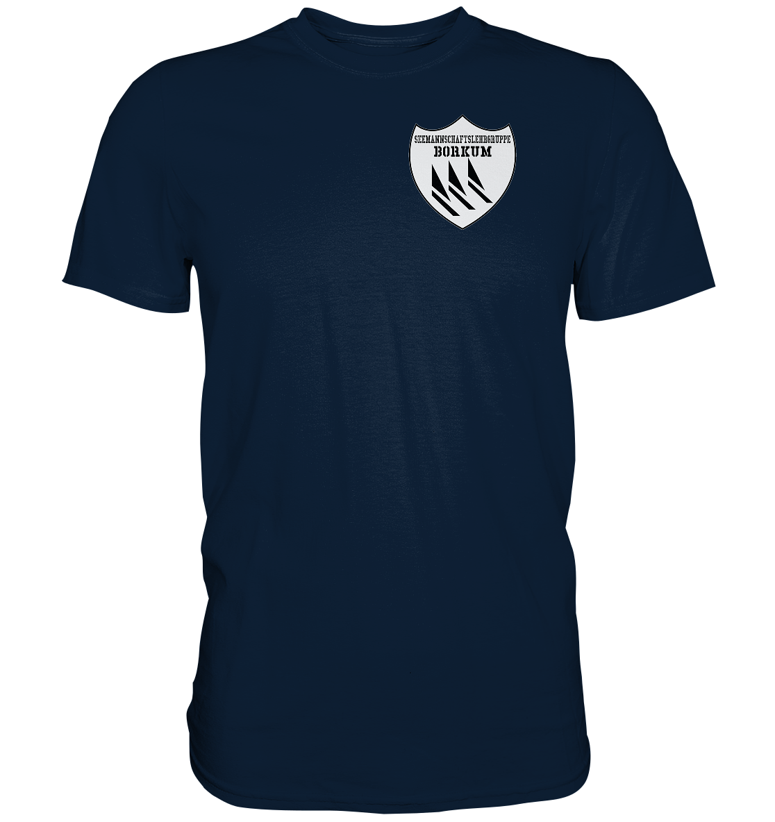 Seemannschaftslehrgruppe BORKUM Brustwappen - Premium Shirt