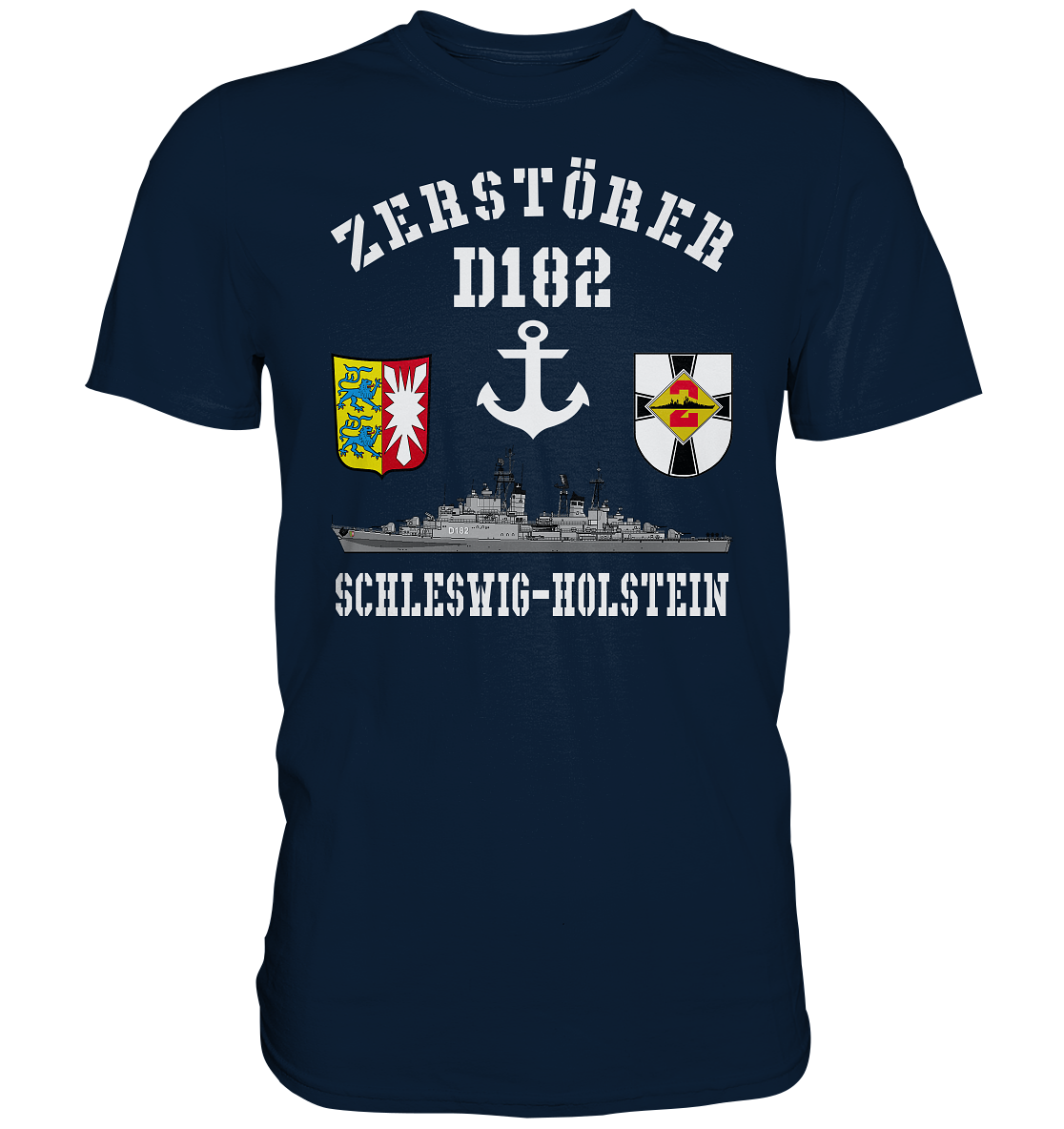 Zerstörer D182 SCHLESWIG-HOLSTEIN Anker - Premium Shirt