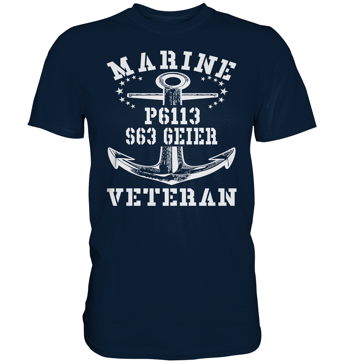 FK-Schnellboot P6113 GEIER Marine Veteran - Premium Shirt