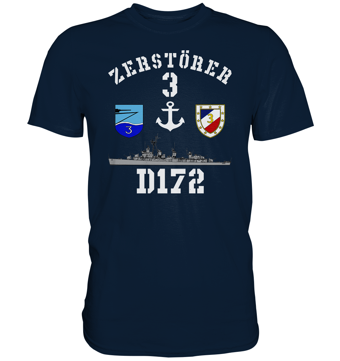 D172 ZERSTÖRER 3 Anker - Premium Shirt