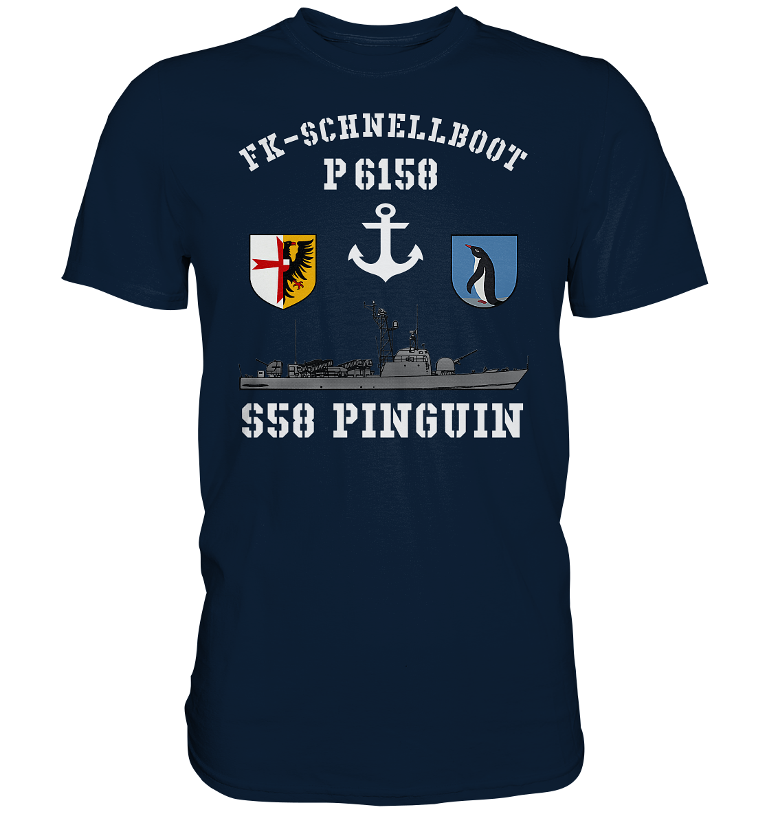 FK-Schnellboot P6158 PINGUIN Anker - Premium Shirt