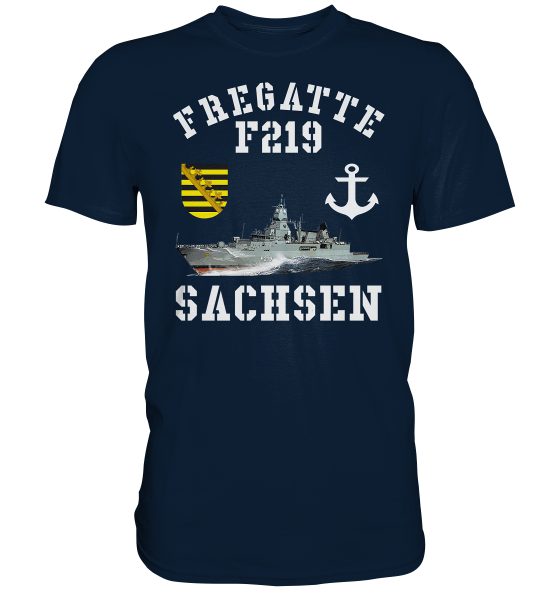 Fregatte F219 SACHSEN Anker - Premium Shirt