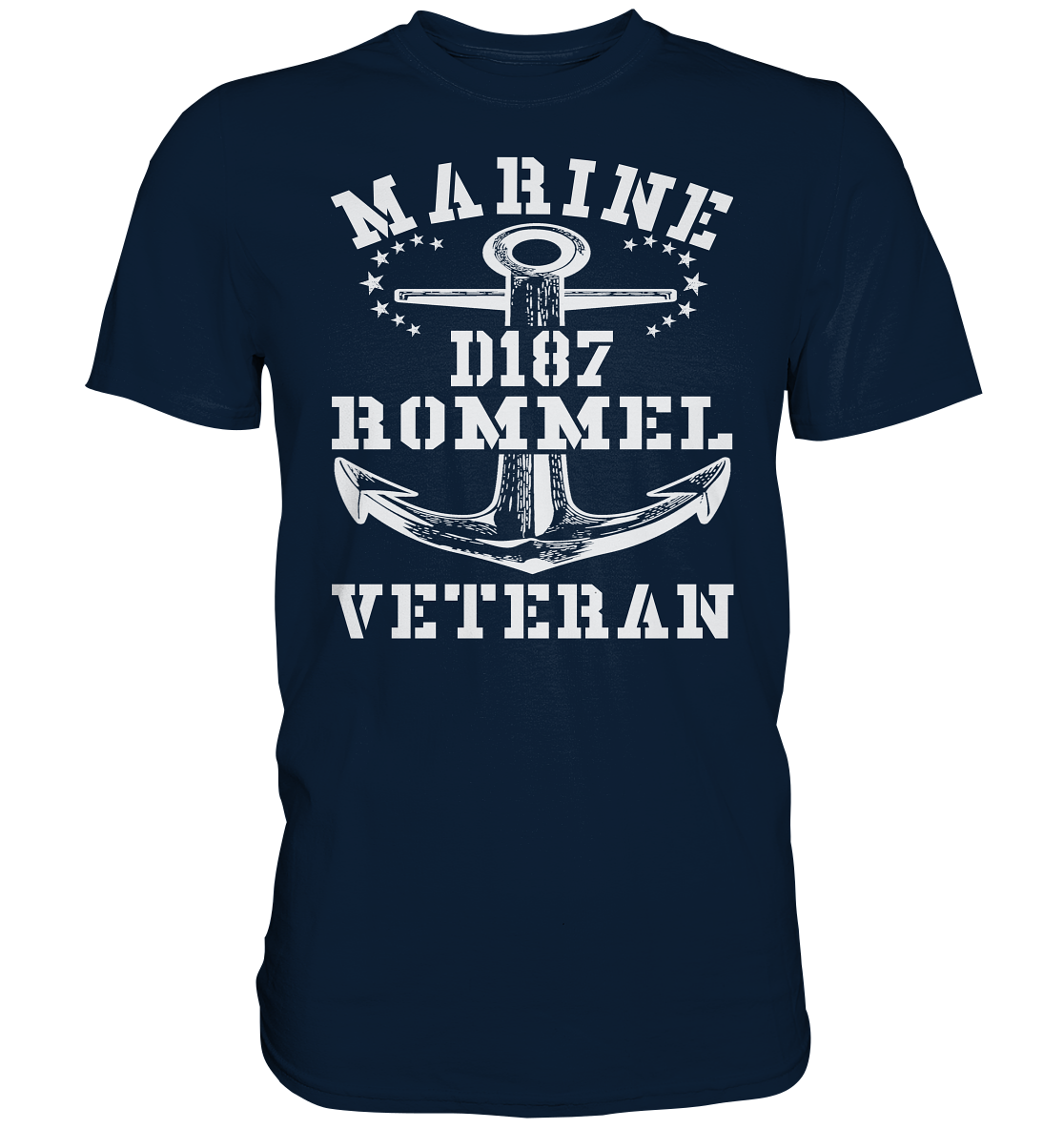 Zerstörer D187 ROMMEL Marine Veteran - Premium Shirt