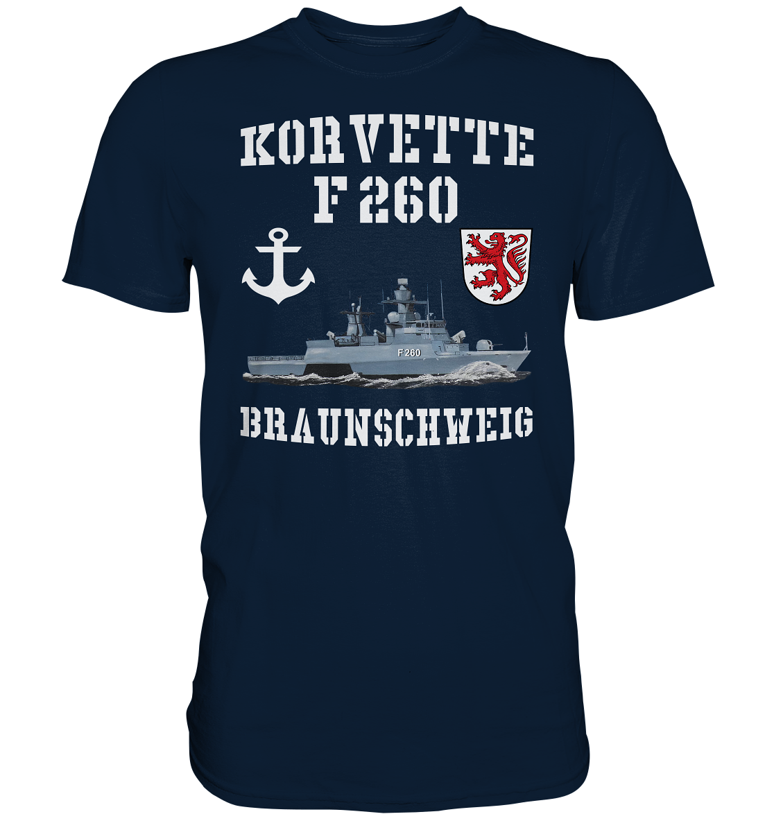 Korvette F260 BRAUNSCHWEIG Anker - Premium Shirt