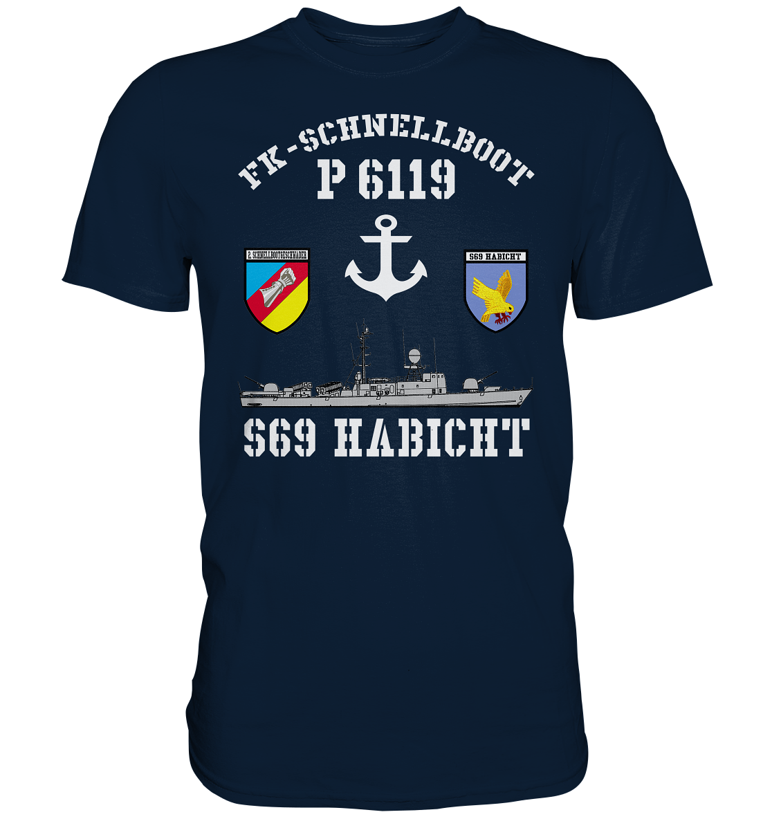 FK-Schnellboot P6119 HABICHT 2.SG Anker - Premium Shirt