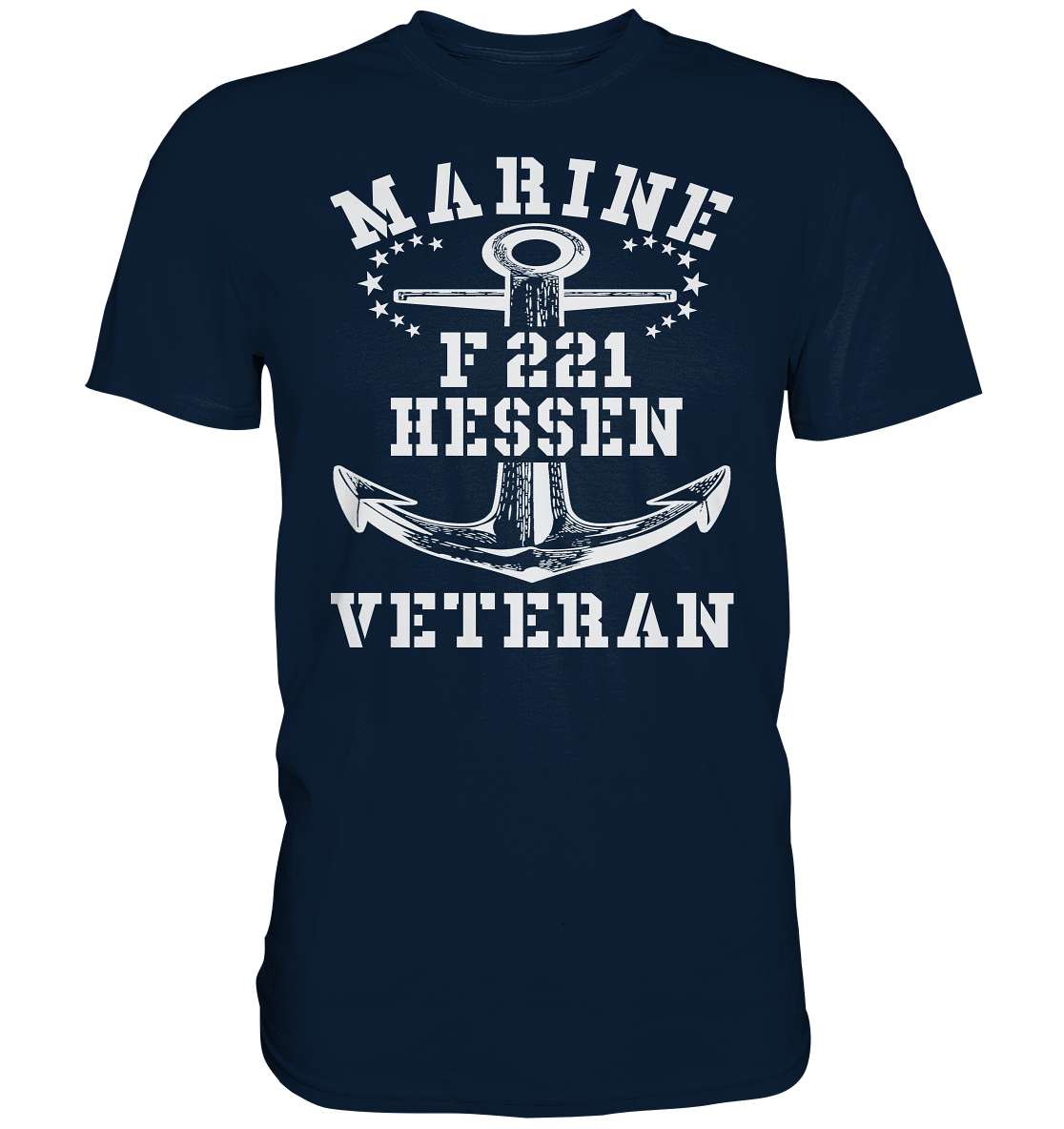 Fregatte F221 HESSEN Marine Veteran - Premium Shirt