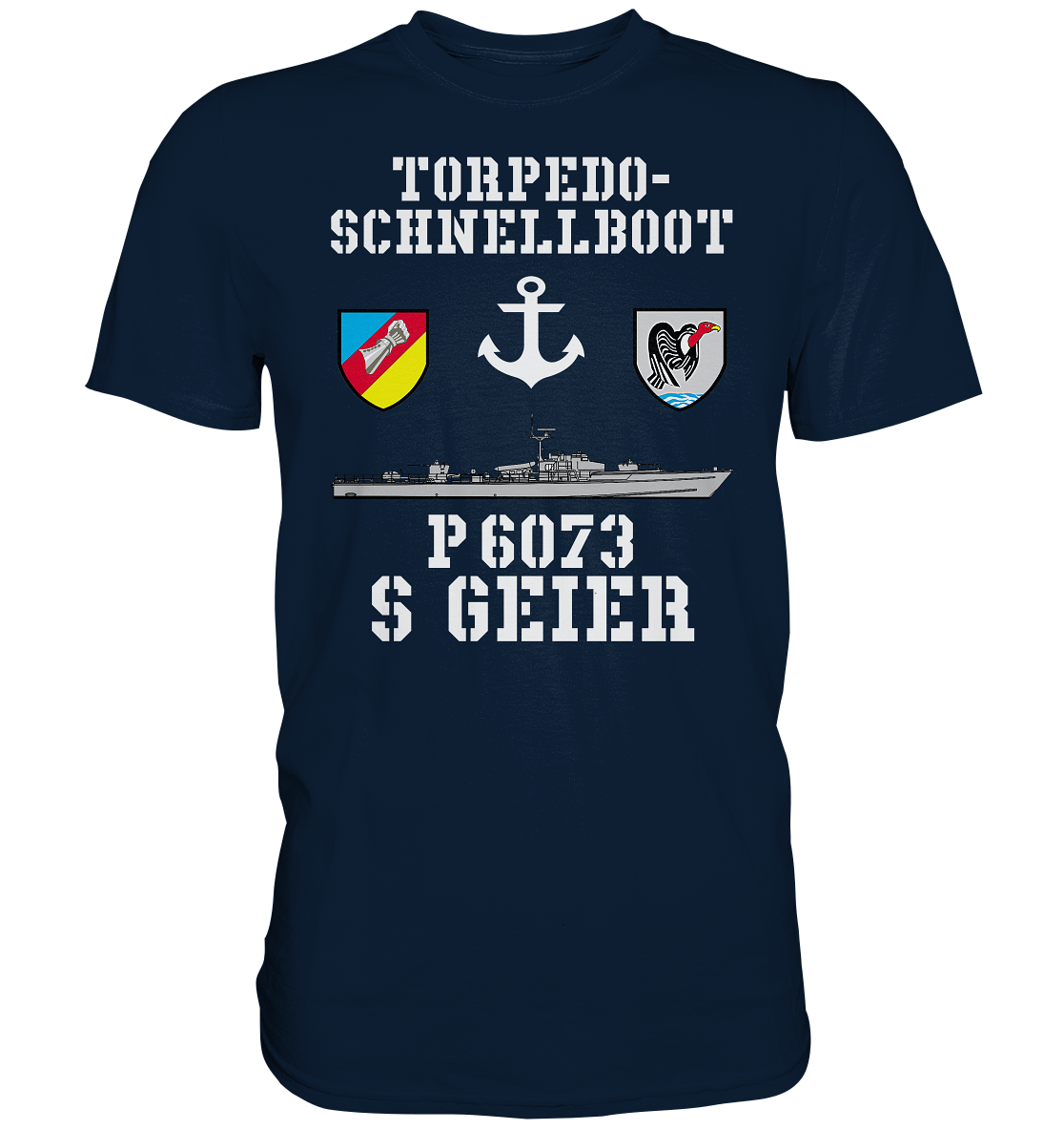 Torpedo-Schnellboot P6073 GEIER Anker - Premium Shirt